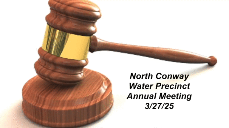North Conway Water Precinct Annual Meeting (3/27/25)
